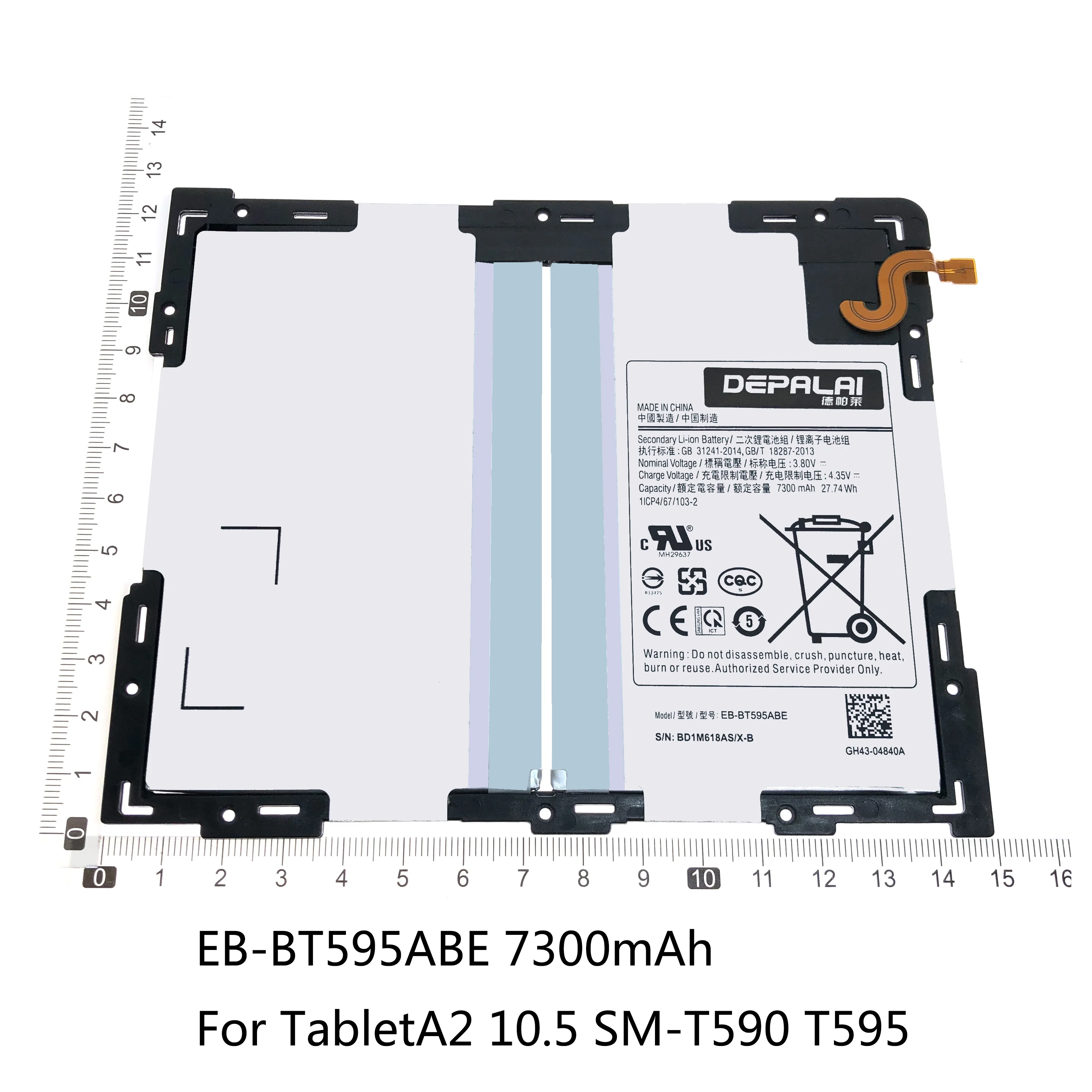 Аккумулятор для Samsung Galaxy Tab A EB BT550ABE BT585ABE BT595ABE 9 7 P555C T555 P351 T580 T585C T590 T595 SM T550