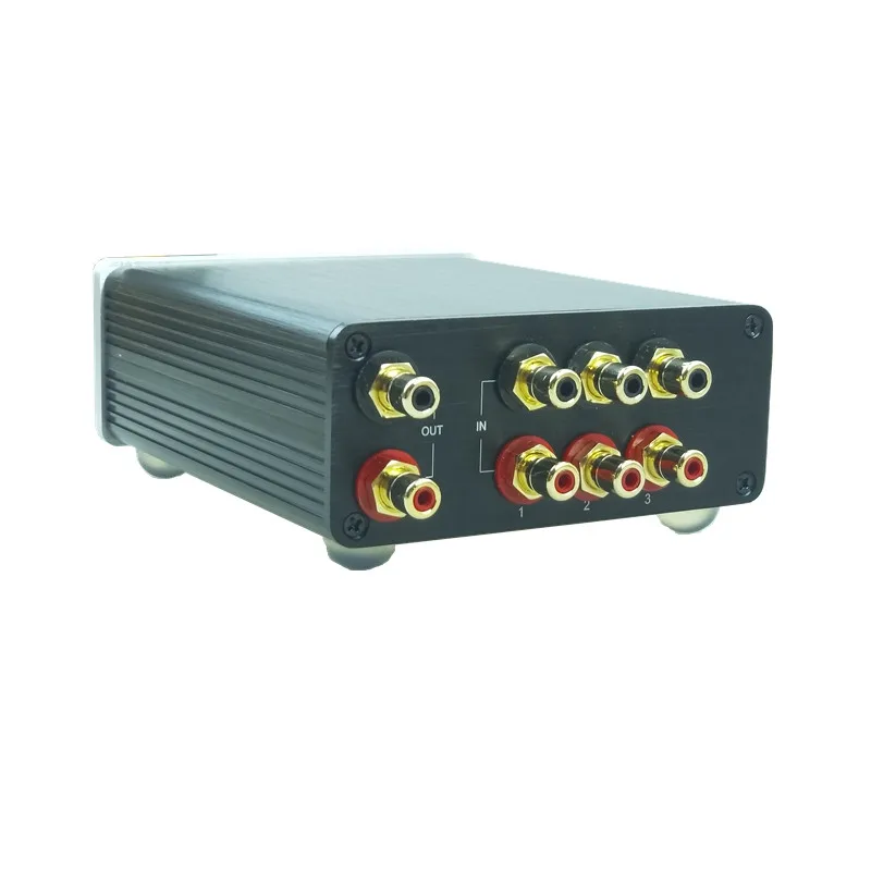 3-ходовой RCA стерео аудио переключатель источника входной сигнал пассивный