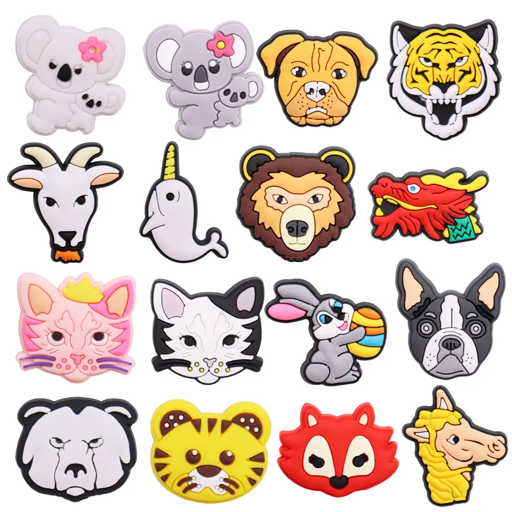 

16PCS PVC Cartoon Fridge Magnetic Sticker Kawaii Cat Fox Lion Dog Tiger Sheep Rabbit Dragon Horse Koala Refrigerator Magnets