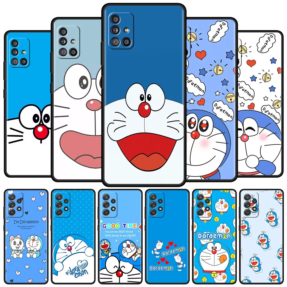 

Cute Doraemon For Samsung A51 A12 A21s Phone Case for Galaxy A71 A52 A31 A32 A02s A72 A11 A41 A22 A01 Tpu Soft Cover