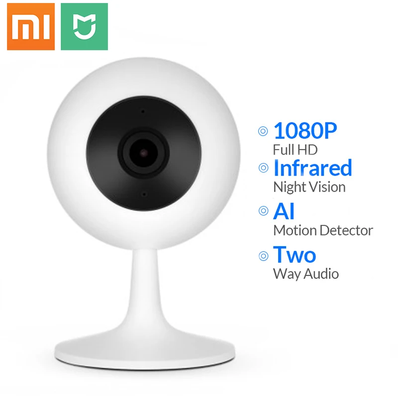 Xiaomi Xiaobai Smart IP камера популярная версия 110 угол 1080P HD Ночное видение Беспроводной WiFi IP Webcam умный дом Cam Chuangmi