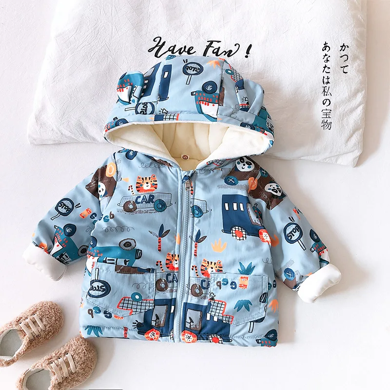 Одежда для детей 1-4 лет; куртка; Новинка года; сезон осень-зима; модная теплая верхняя одежда с капюшоном для маленьких девочек; куртка; пальто; Рождество