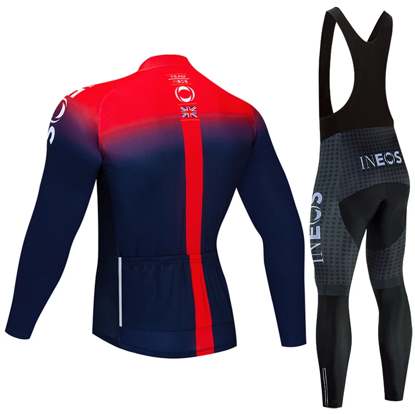Велосипедная футболка INEOS 2019 чемпион мира зимняя теплая велосипедная для