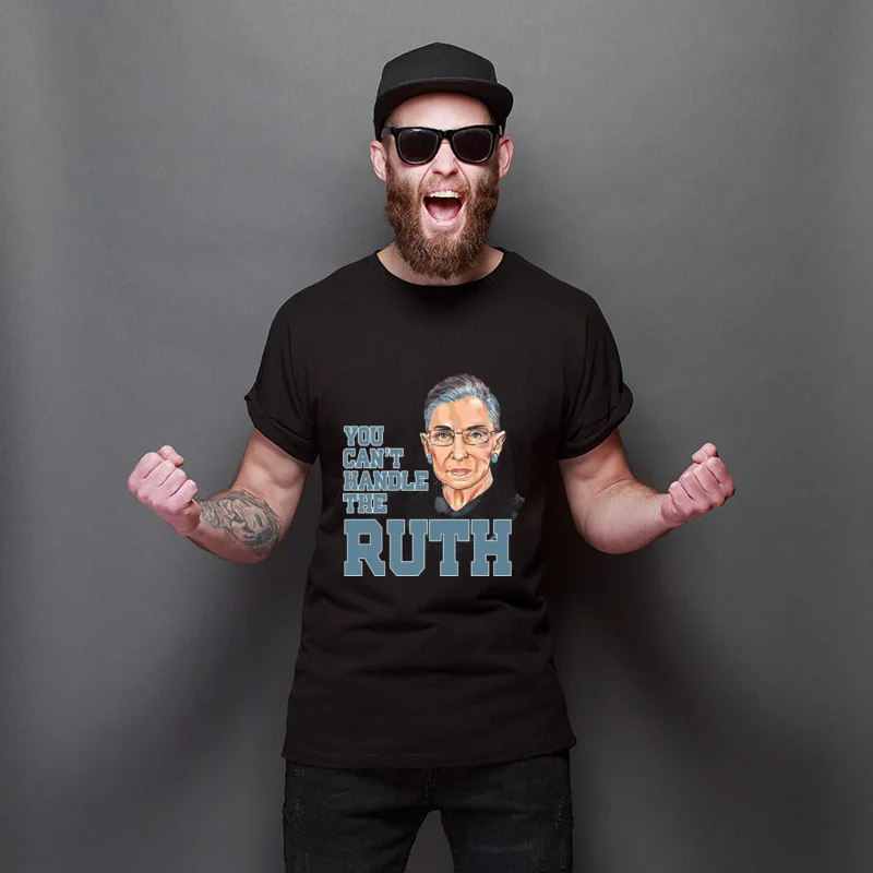 

Birthday Day You Can't Handle The Ruth Prevalent Printing T-Shirt Fashionable Round Neck T-Shirts Crew Neck Cotton Tops Tees