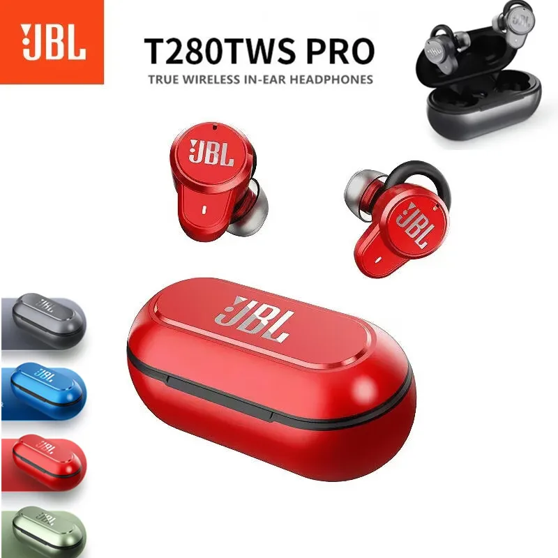 

Беспроводные наушники JBL T280TWS Pro, bluetooth 5,0, спортивные наушники, чистый бас, IPX5 Водонепроницаемая стереогарнитура с микрофоном