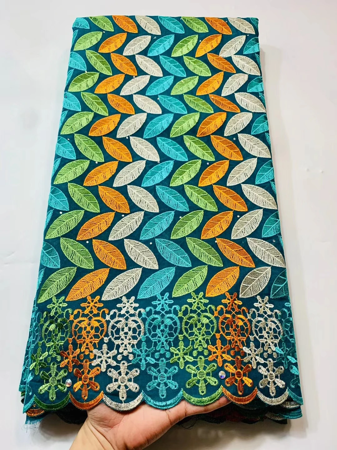 

XSC25 Summer noble africa cotton lace fabric,wholesale embroidered Swiss voile lace fabric for party & Evening dress!