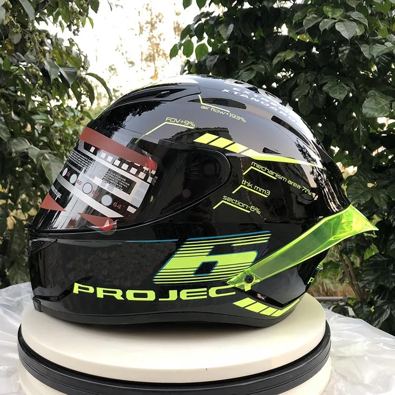 Новый стиль Casco de motocicleta marca DGL casco оригинальная флуоресцентная линеа carreras cara completa