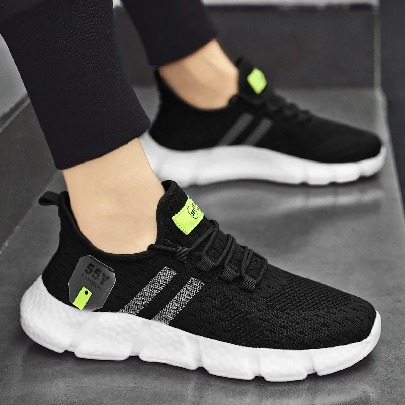 

Кроссовки мужские сетчатые легкие, Повседневная модная Уличная обувь для ходьбы, большие размеры 39-46