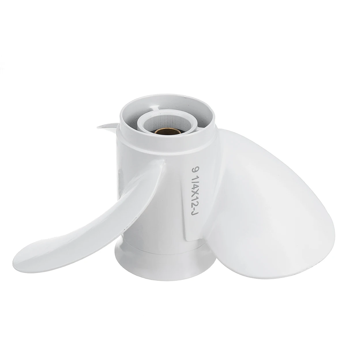 

Boat Outboard Propeller 9 1/4 x 12 Aluminum White 8 Spline Tooth 3 Blade Marine Propeller For Yamaha 9.9-15HP 683-45941-00-EL