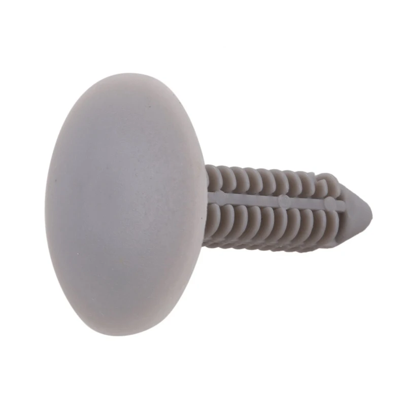 

50 Pcs Gray Plastic Rivet Clips 8mm x 25mm x 31mm