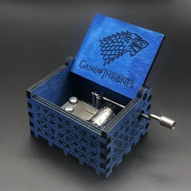 Game Of Thrones TB Игры Trhones деревянная музыкальная шкатулка ручной коленчатый Imagine John Godfather La land Star Wars Рождественский подарок королева музыкальная шкатулка - Цвет: Game Of Thrones TB