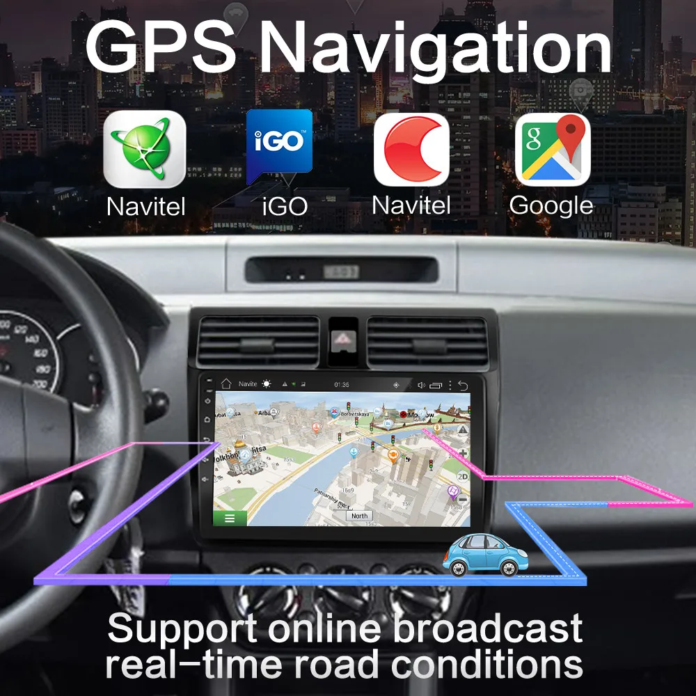 Автомобильный DVD мультимедийный плеер 2 Гб ОЗУ Android 10 1 дюйма для suzuki swift 2005 2006 2007 2008