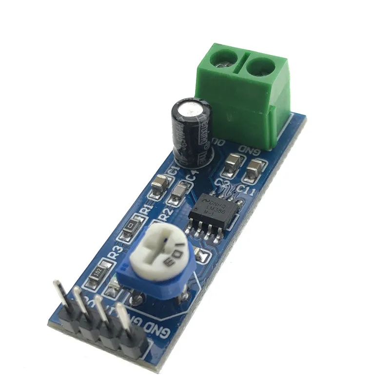 Модуль усилителя мощности аудио LM386 Плата усиления 200 раз моно усилитель вход 5 12