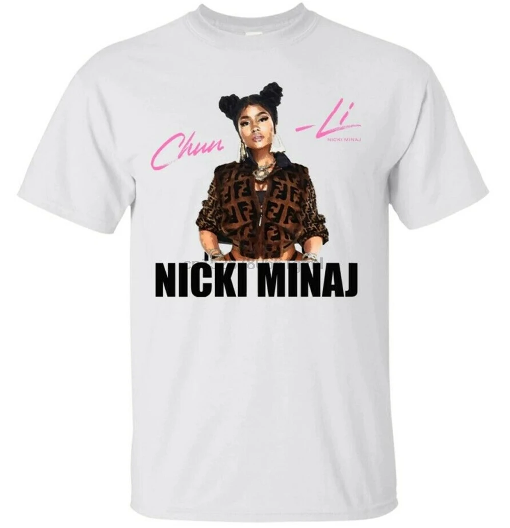 

Nicki Minaj Chun - Li White T-Shirt Digital Printed Tee Shirt