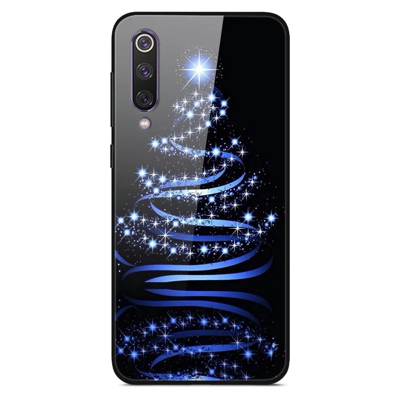 Christmas 4 Для samsung J4 Plus чехол закаленное стекло твердая задняя крышка для samsung Galaxy J4 Plus чехол J 4 Plus A20E A2 Core Note 10 Plus - Цвет: Christmas 4