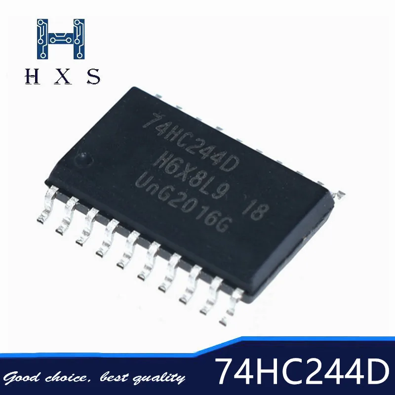

10 шт. 74HC244D 74HC244 SN74HC244DWR SMD 244D SOP-20 Новый и оригинальный