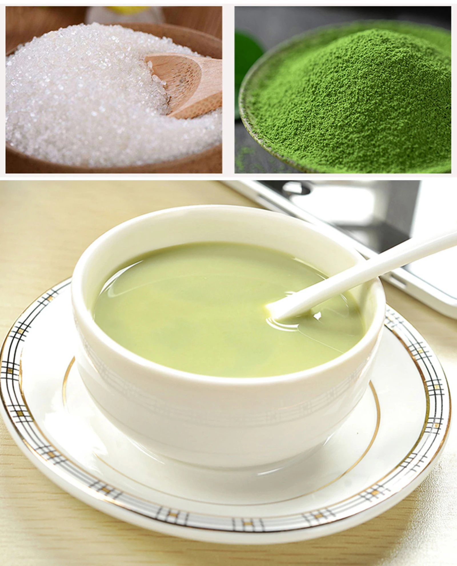 

100g organic matcha tea powder Pure Organic Portable Mini Matcha Green Tea Powder Professional Kitchenpaper bags tea bag