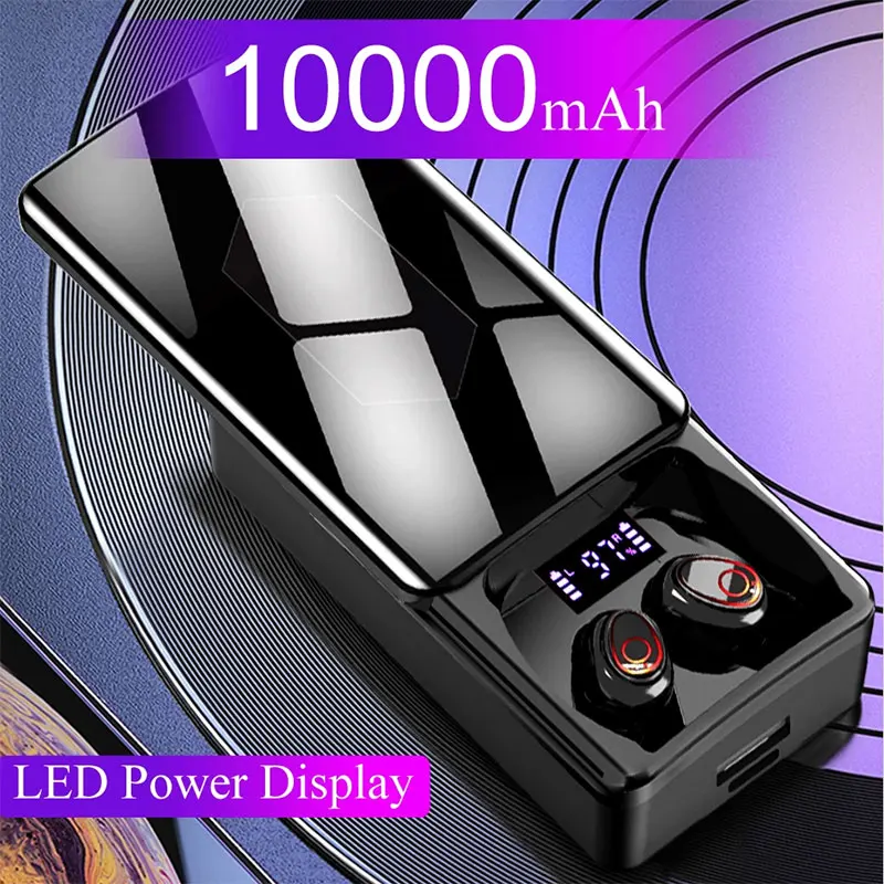 

TWS-стереонаушники KINGSTAR с зарядным футляром, Bluetooth 5,1, 10000 мА · ч