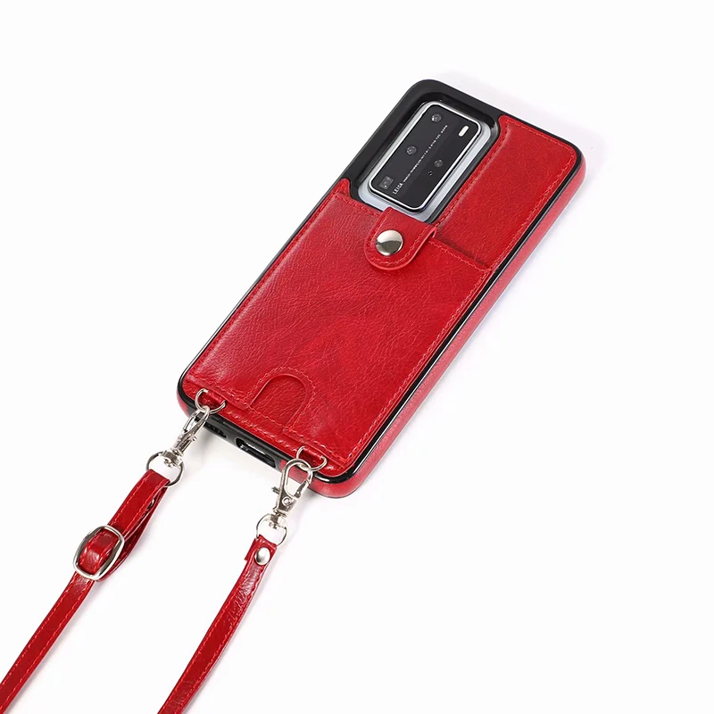 Кожаный чехол-книжка для Huawei P30 Pro Сумочка через плечо P40 Lite Mate 30 20 чехол телефона |