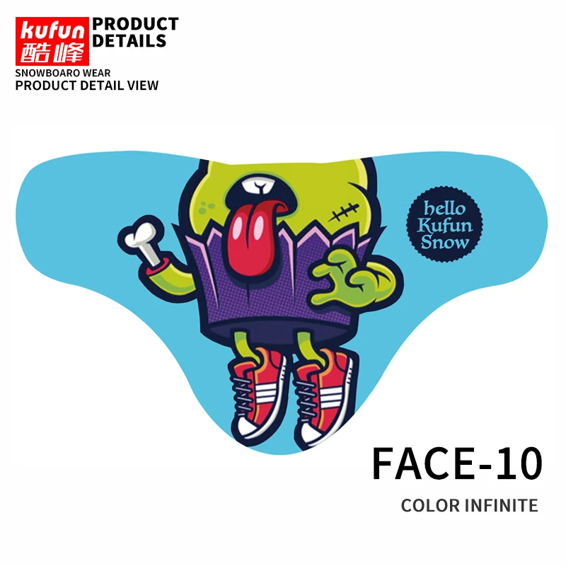 Adult Ski bicycle Face Mask Cycling Winter Warm bike Scarf Protection half Face Mask Snowboard Hood Balaclavas mens kids women - Цвет: Adult-5