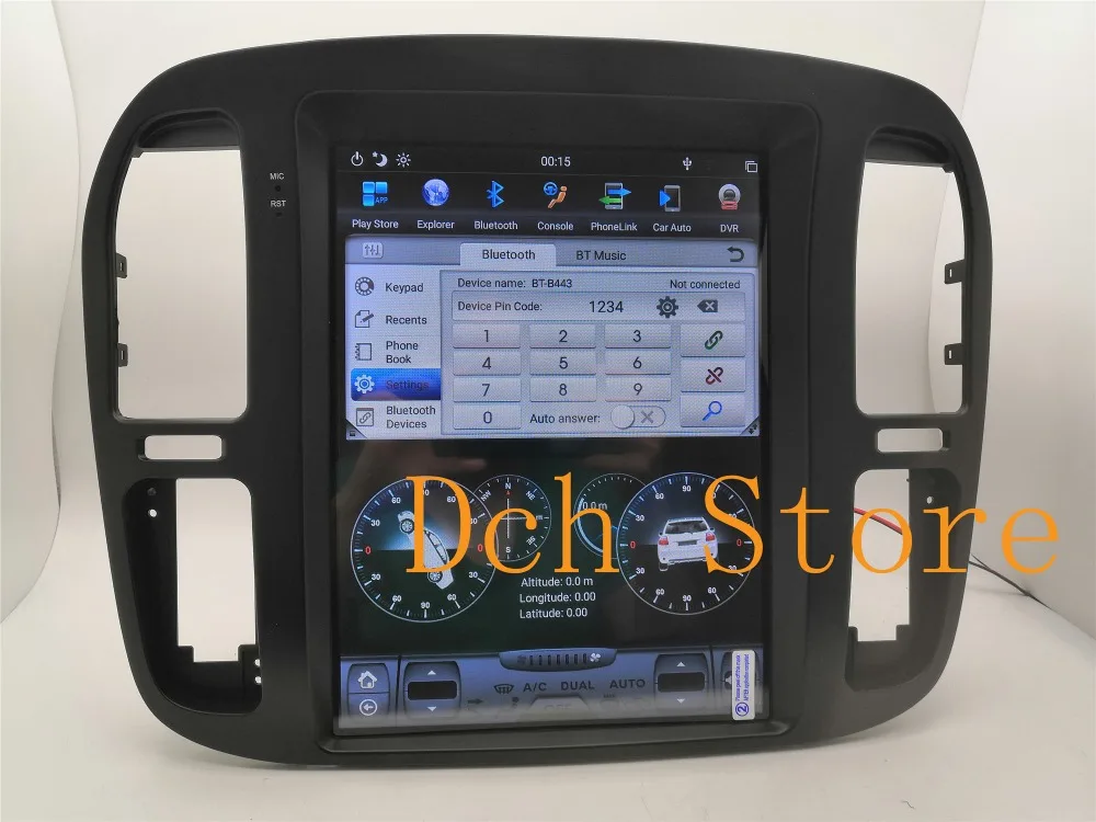 12,1 ''tesla стиль Android 8,1 автомобильный dvd-плеер gps навигация для TOYOTA LAND CRUISER LC100 1999-2002 радио Lexus lx470 PX6 ips