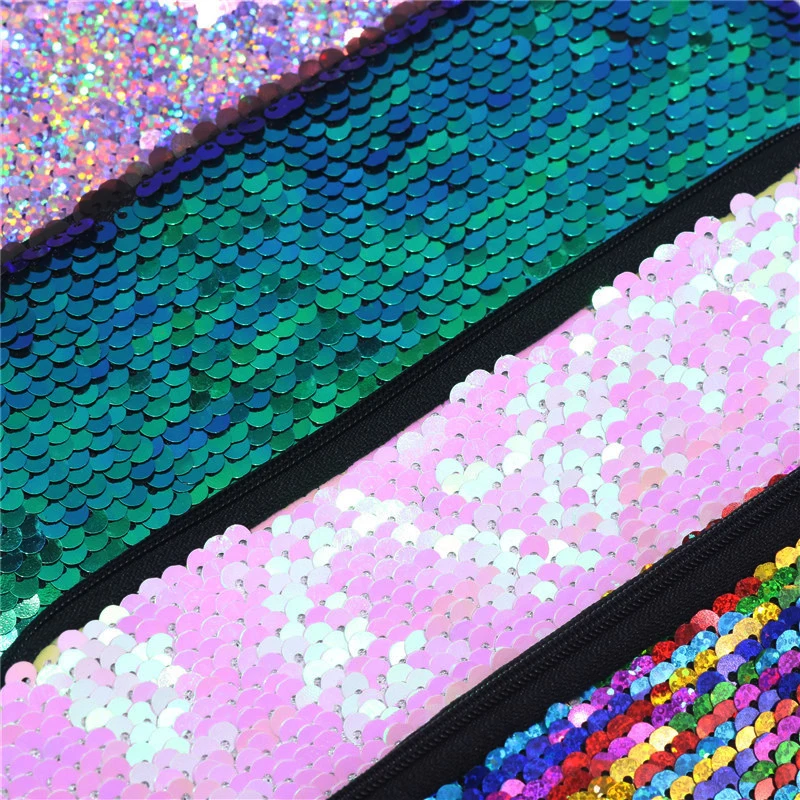 

4 Pcs Cute pencil cases Reversible Sequin Pencil Case Girls School Supplies School Stationery Gift Magic Pencil Box Pencilcase