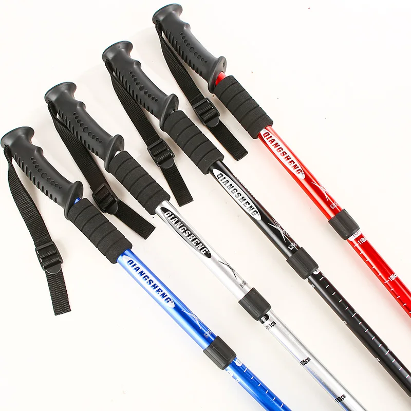 

Camping Hiking Canes Walking Stick Adjustable Telescopic Trekking Poles Ultralight Portable Aluminum Walking Poles Mountain