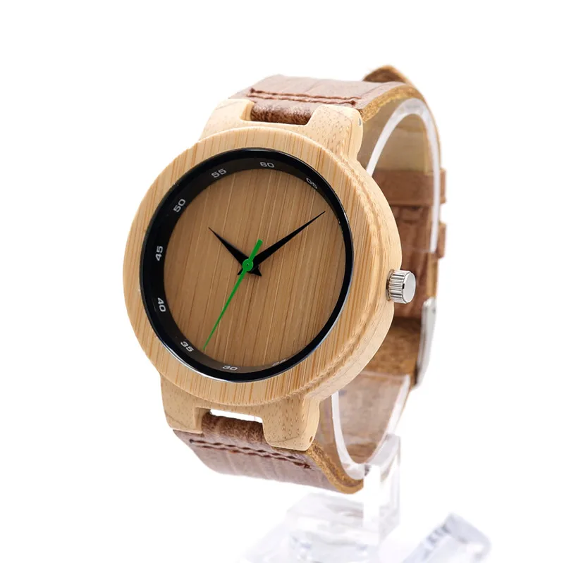 D17 BOBOBIRD Wood Watch Promotion Sale Leather Strap Men Women Wristwatches Birthday Present Christmas Gift in Box reloj hombre - Цвет: D17