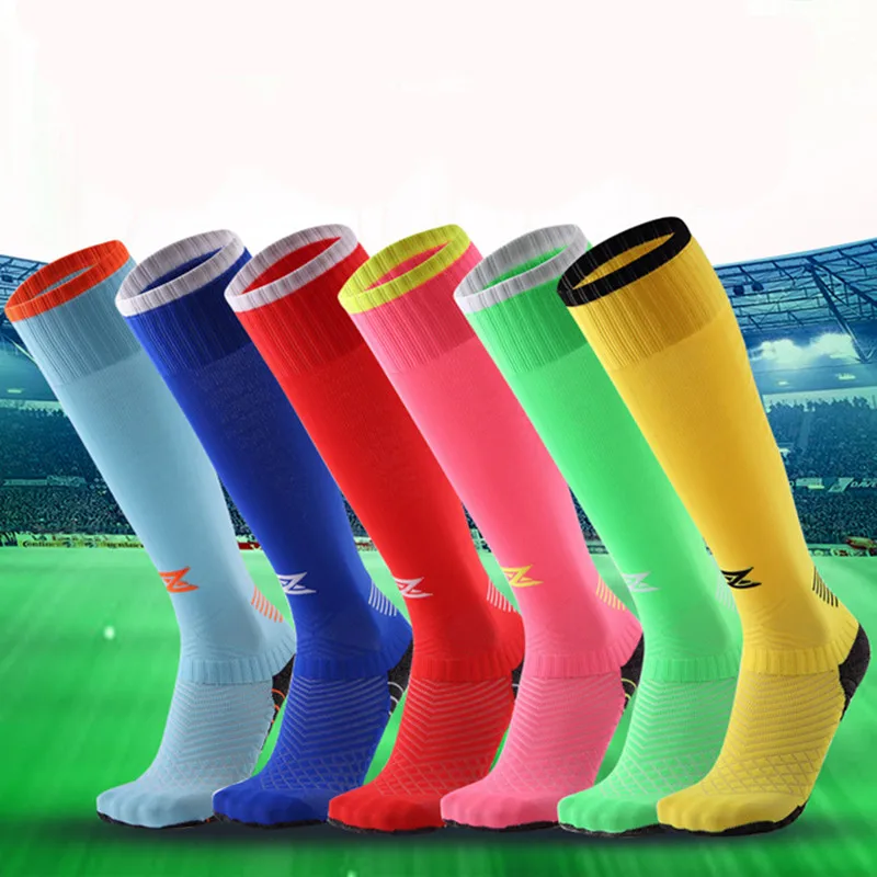 Мужские брендовые компрессионные футбольные носки противоскользящие толстые