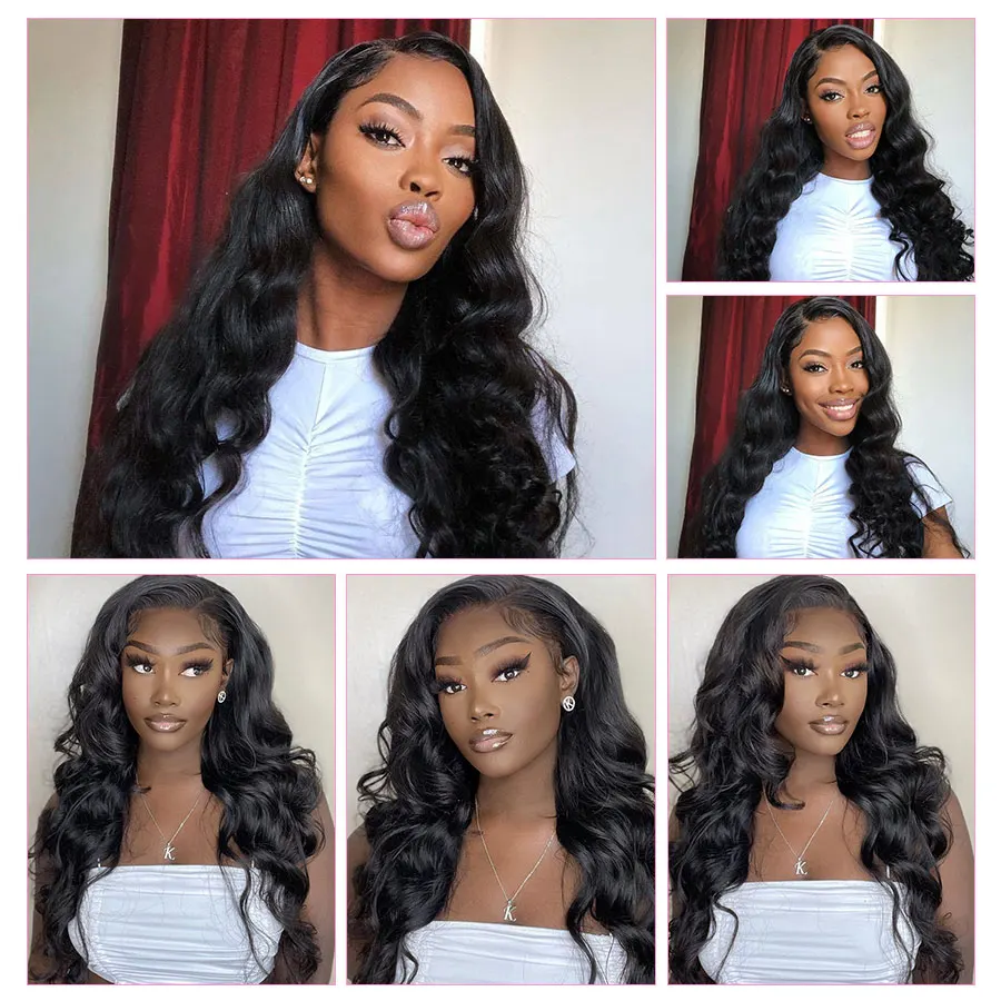 Парик RXY Body Wave на сетке спереди 13X4 Hd передний al парик 250% прозрачные 360