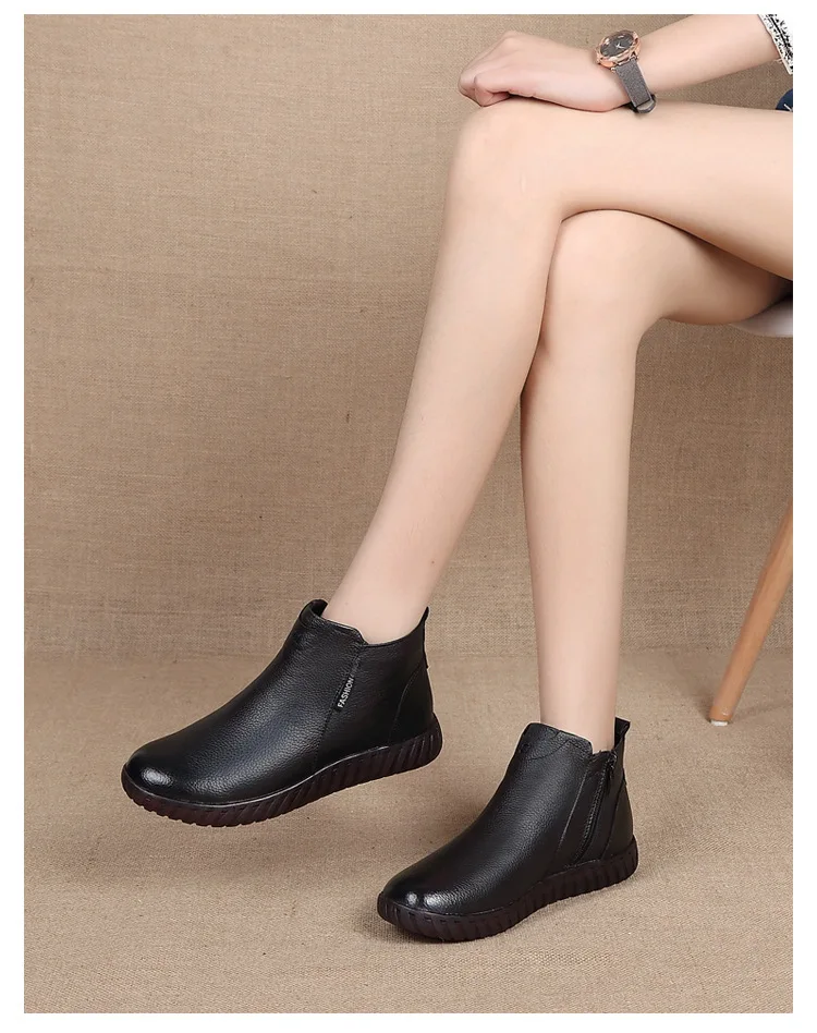 Zapatos mujer; женские зимние ботинки из натуральной кожи; женские ботильоны ручной работы на молнии в стиле ретро; сезон зима-весна; женская обувь; g934