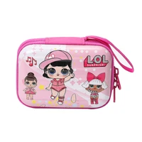 lol surprise original wallet lol dolls mini suitcase random cartoon pattern coin purse fashion earphone bag toys for children