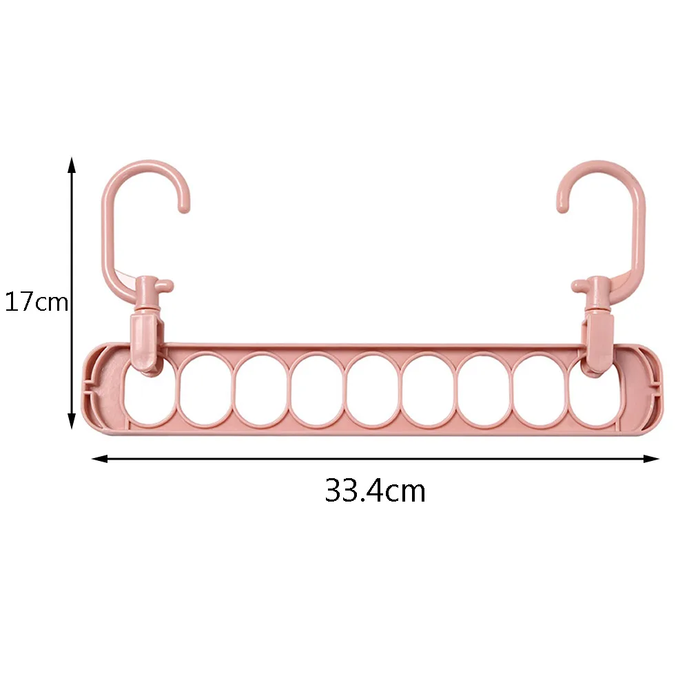 

9 hole clothes hanger multi-function folding hanger rotating clothes hanger wardrobe drying clothes Hanger Home Organizer
