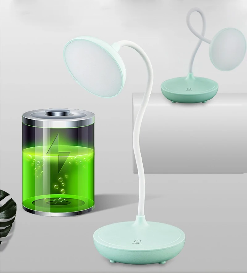

LED Desk Lamp Touch Sensor Lampcomfort Study Table Lamp Flexible Night Light Bedside USB Rechargeable Dimmable Eye Protection