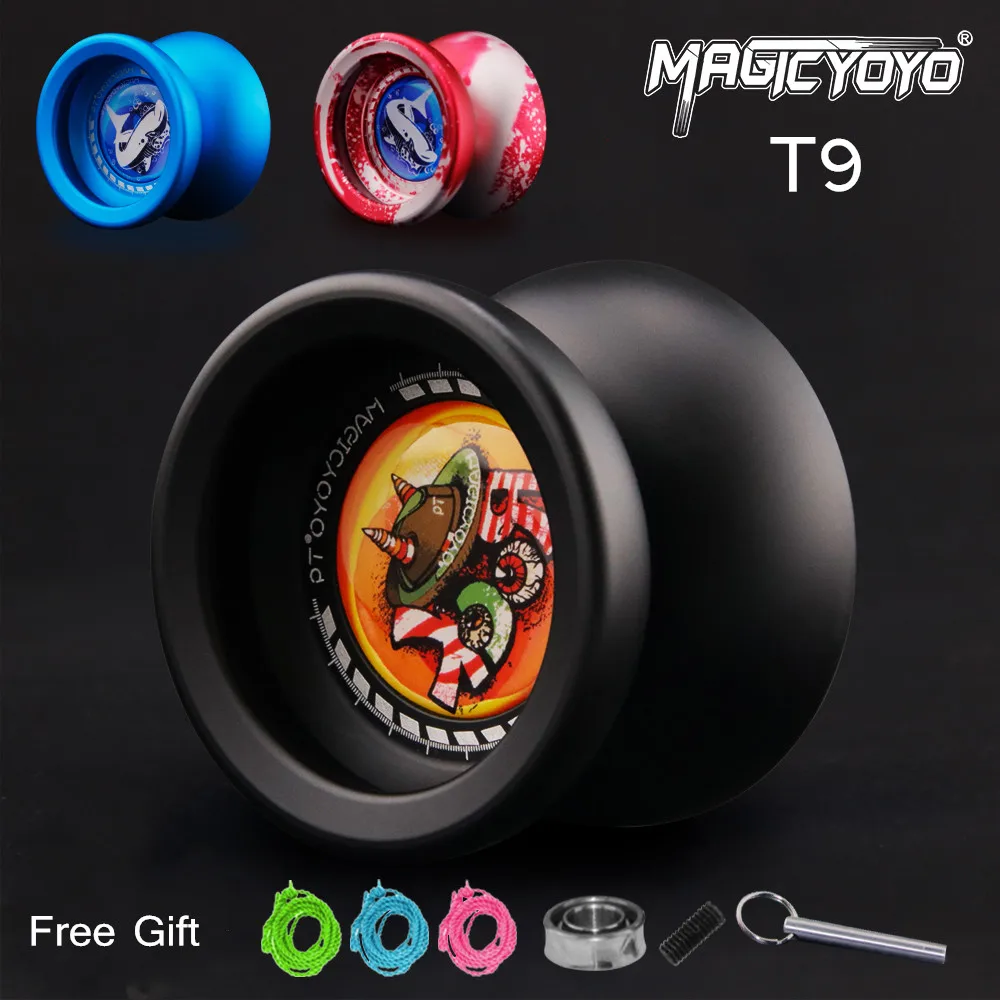 

Йо-Йо MAGIC T9 Йо, Профессиональный Йо-Йо, может быть заменен на нереагирующий подшипник, матовая поверхность, забавные игрушки Йо-Йо