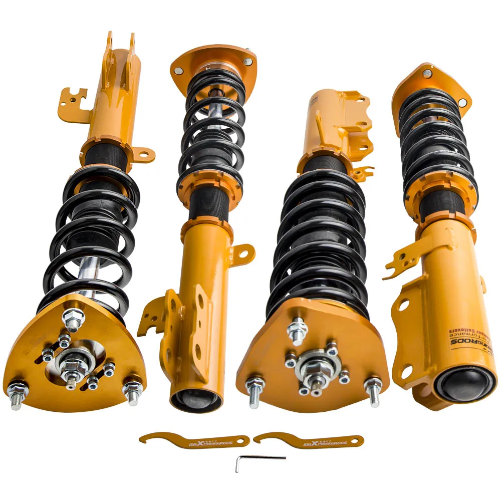 

Adjustable 24Ways Coilover Suspension Kit For Toyota Camry L/LE/XLE (XV50) 2012-17 2x front+2x rear Absorber Struts Damper Force