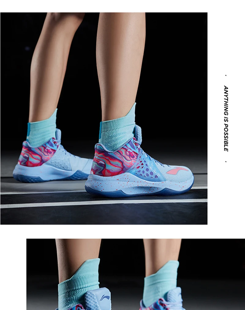 Li-Ning/мужские кроссовки для баскетбола SONIC TD On, CJ McCollum, светильник из пеноматериала, спортивная обувь с подкладкой, кроссовки ABPP033 XYL258