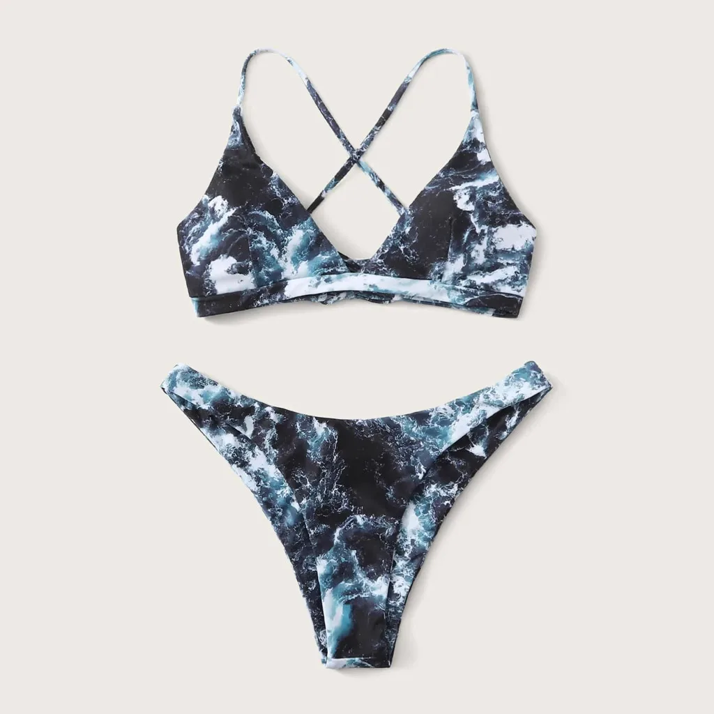 Купальник женский с чашками пуш-ап пикантный купальный костюм бразильский