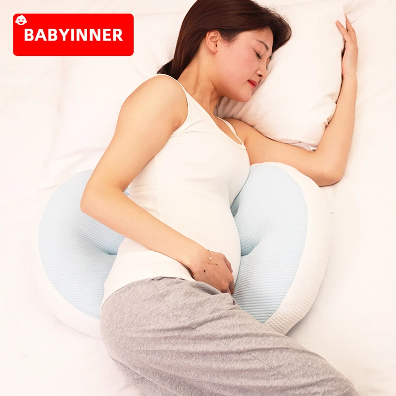 

Babyinner U-shape Maternity Pillow Comfortable Adjustable Protect Waist Pillow Multifunction Pregnant Pillows for Sleeping