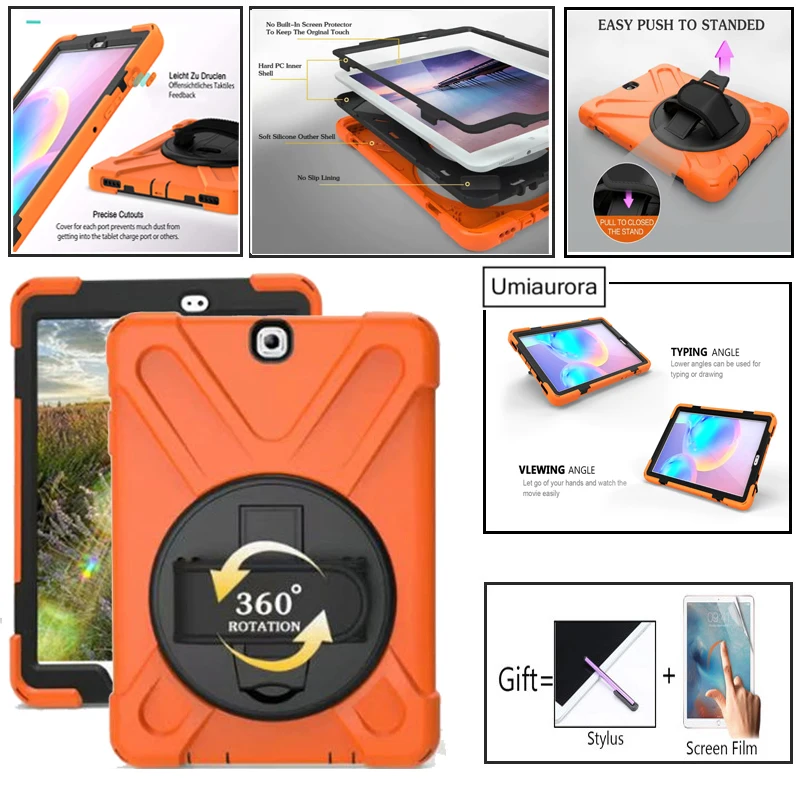 Модный противоударный Прочный резиновый ЖЕСТКИЙ чехол с рисунком для samsung galaxy Tab