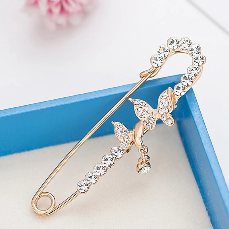 Fashion Big Pins Crystal Brooch Female New Broche Rhinestone Brooches For Women Animal Jewelry Accessories | Украшения и
