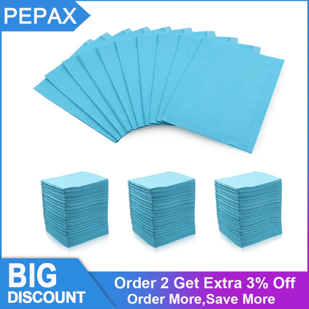 

PEPAX 125 шт., голубые разноцветные нагрудники для татуировок