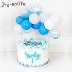 Детский душ, 1-й день рождения, шар, гирлянда, торт, Топпер, товары для свадебной вечеринки, украшение на день рождения, дети, Babyshower, девочка и мальчик