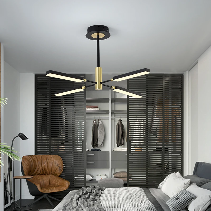 Modern Led Chandelier lightingLamp Industrial Ceiling Chandeliers Lighting Living Room Bedroom Loft Light Fixtures Gold 110V220V | Лампы и