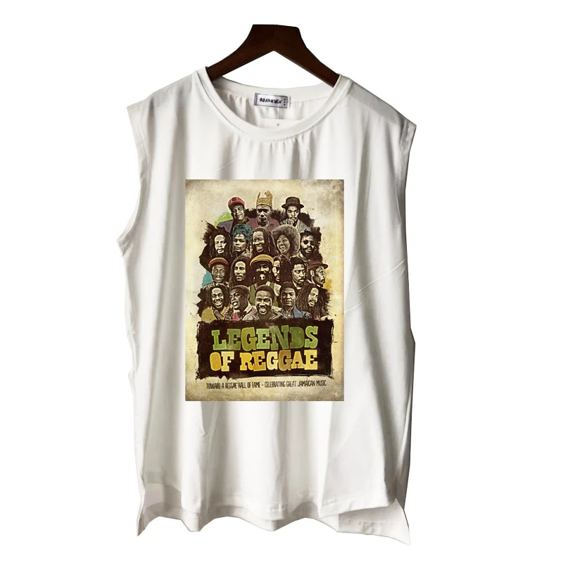 Футболка для мужчин и женщин тенниска без рукавов с надписью legend of reggae рок rasta get up