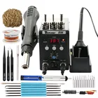 Паяльная станция SMD BGA паяльник для отпайки, 8586 В110 В, 220 Вт, электростатический паяльник, тепловая пушка для сварки, набор инструментов для ремонта
