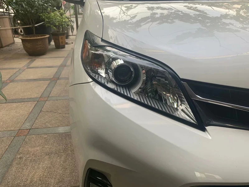 Для TOYOTA Sienna (XL30) 2015-2020 автомобильные аксессуары АБС-хром передний светильник