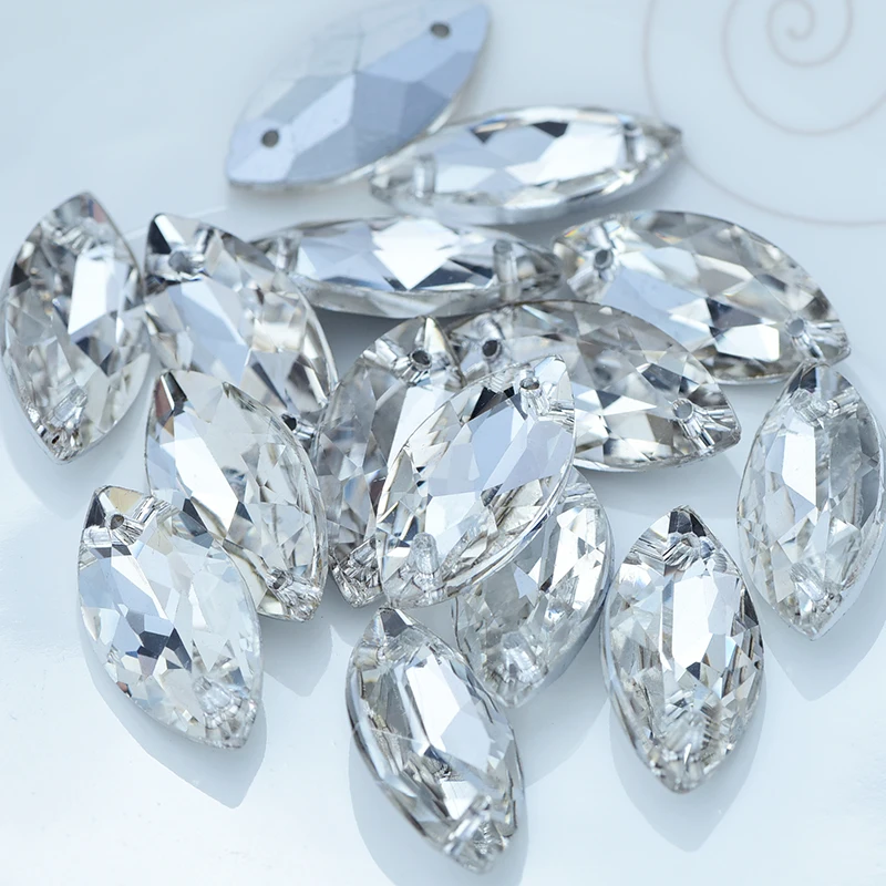 Стразы с кристаллами в виде конского глаза высокое качество стразы плоской