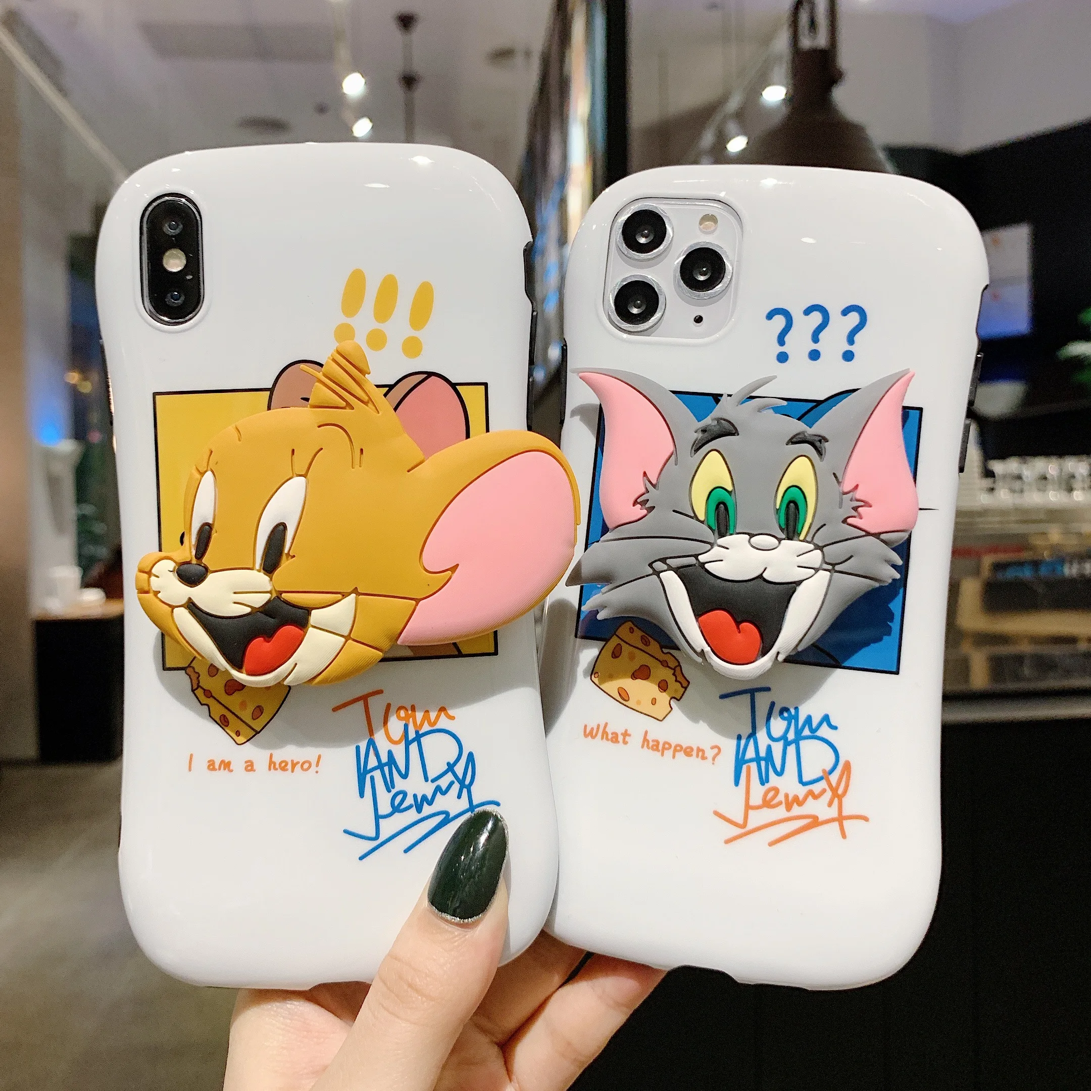 Милый 3D чехол для iphone 11 Pro Max XR X XS 7 8 Plus ударопрочный с откидной подставкой |