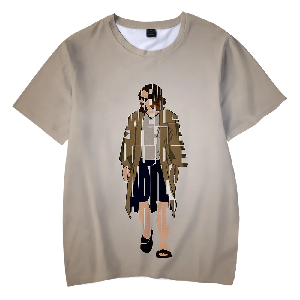 2019 футболка БОЛЬШОЙ ЛЕБОВСКИ Детская с 3D принтом модная короткими рукавами на